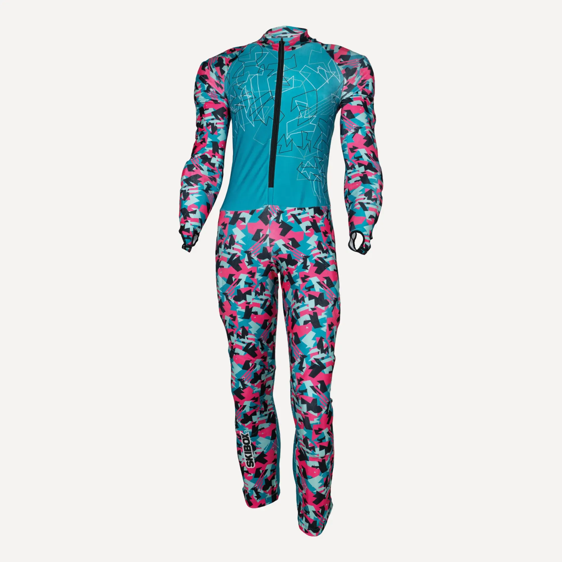 [22405.044.027-130 cm] TRAINING SUIT GS JRM MAGENTA GREEN JR (130 cm)