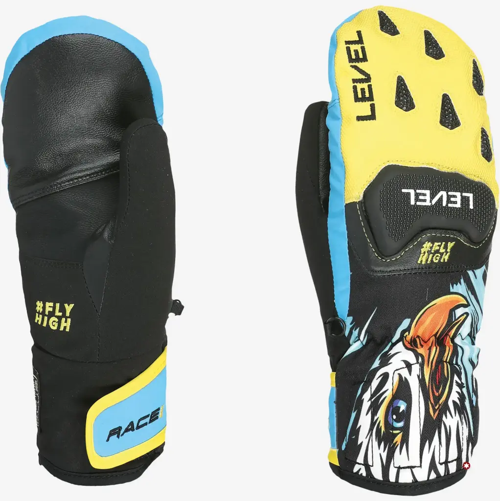 RACE JR MITT JAUNE BLEU