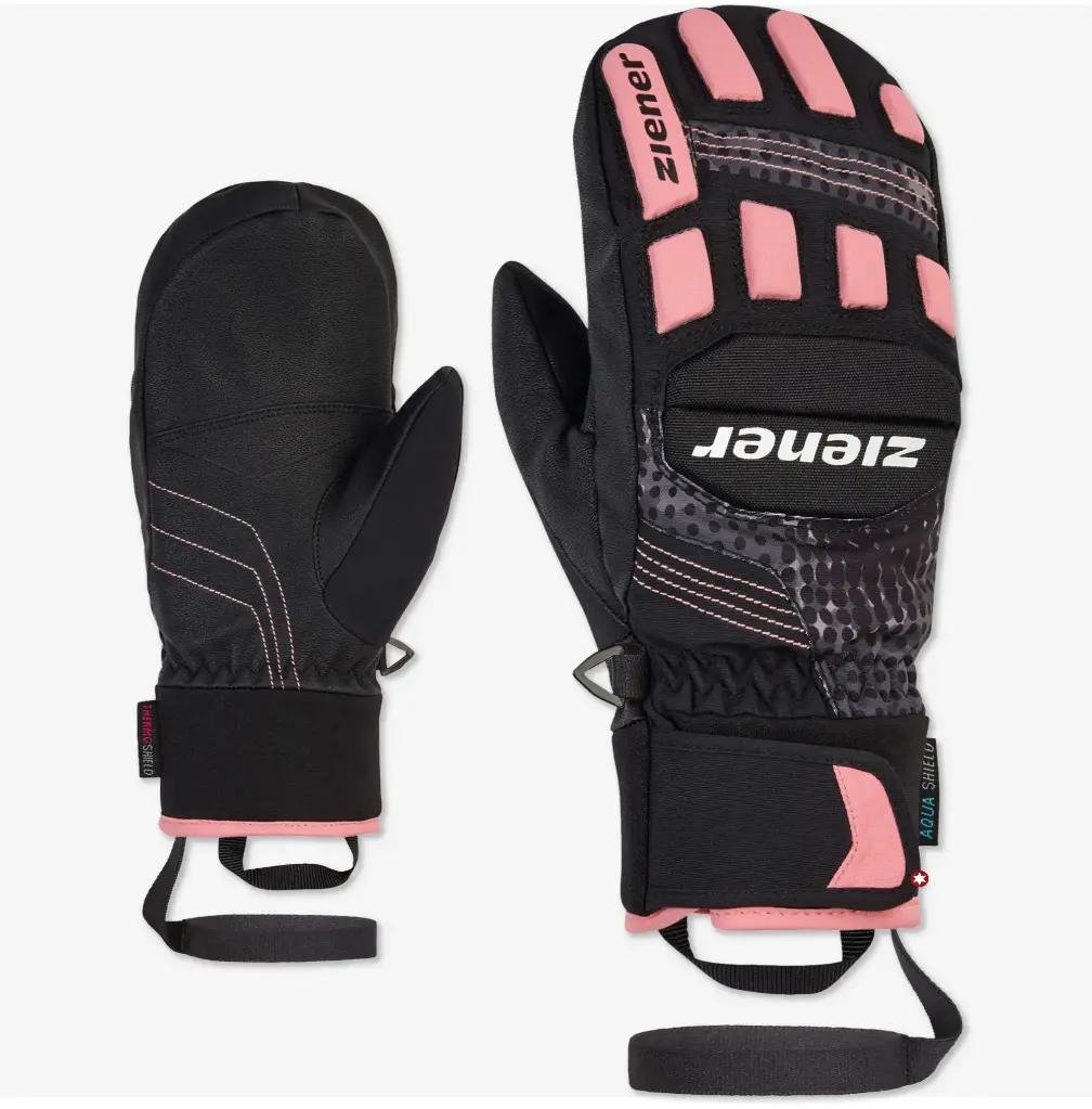 [241905.12354-6.5] LURON AS® PR MITTEN JR NEGRA/ROSA VAINILLA  (6.5)