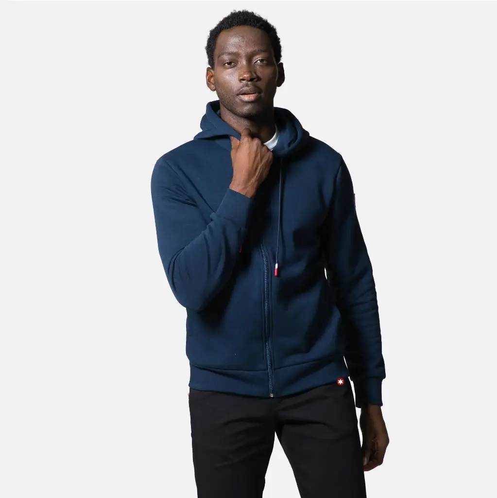 [RLKMS07-715-S] LOGO SWEAT FZ HOOD FT  (S)