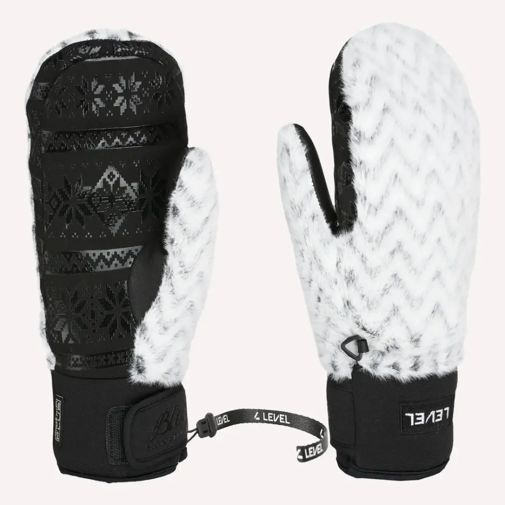 [8170WM.35-6.5/XS] SIBERIAN MITTEN BLACK WHITE (6.5)