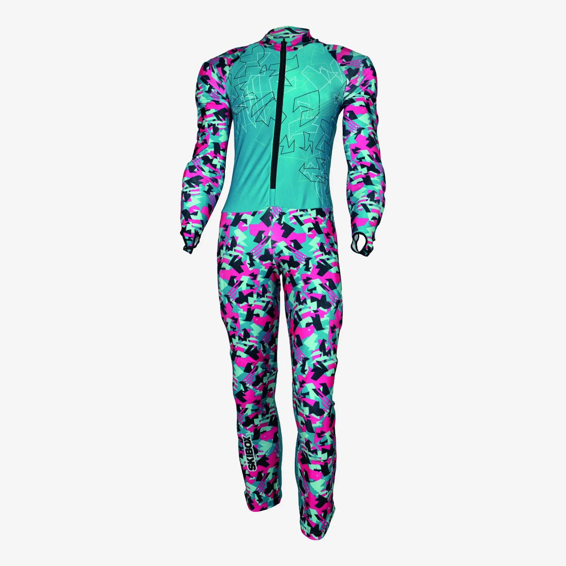 TRAINING SUIT GS JRM MAGENTA GREEN JR